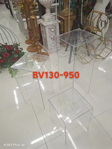 طقم ستاندات شفاف